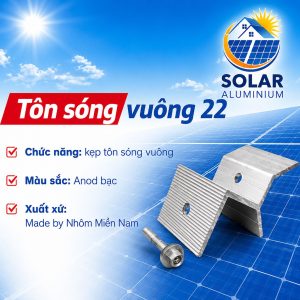 Tôn sóng vuông 22